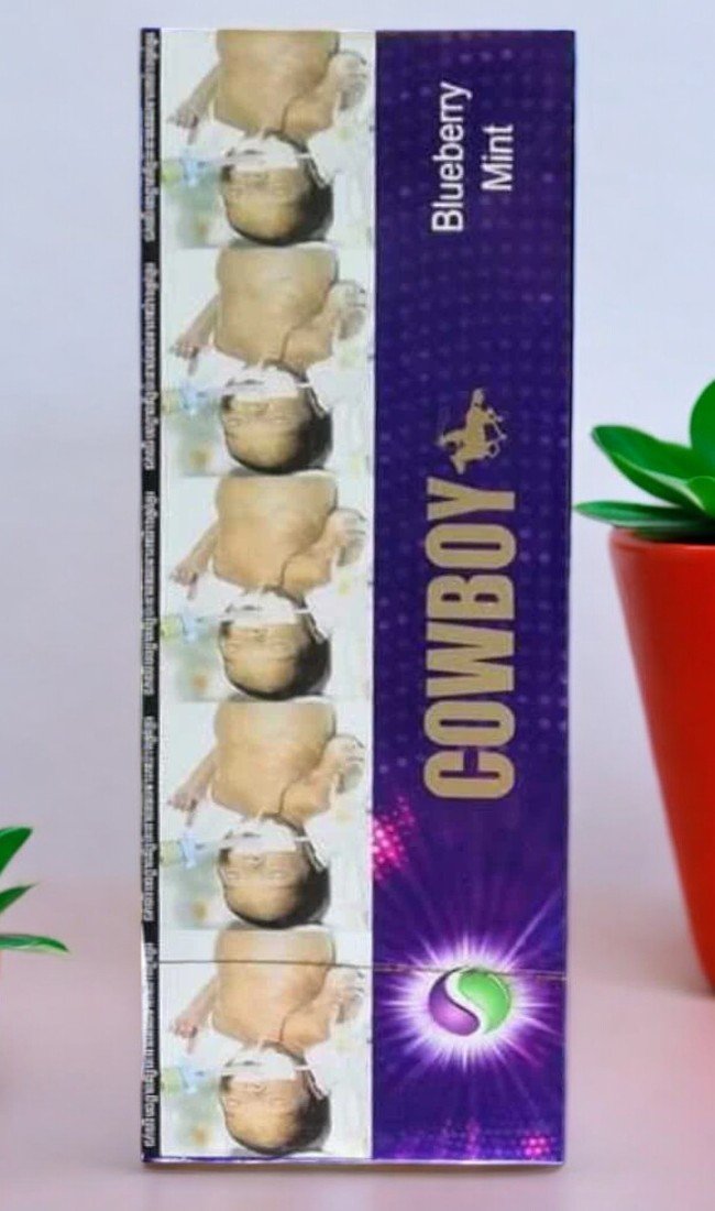 บุหรี่ Cowboy Blueberry & Mint พร้อมส่ง บริการเก็บเงินปลายทาง จัดส่งฟรี