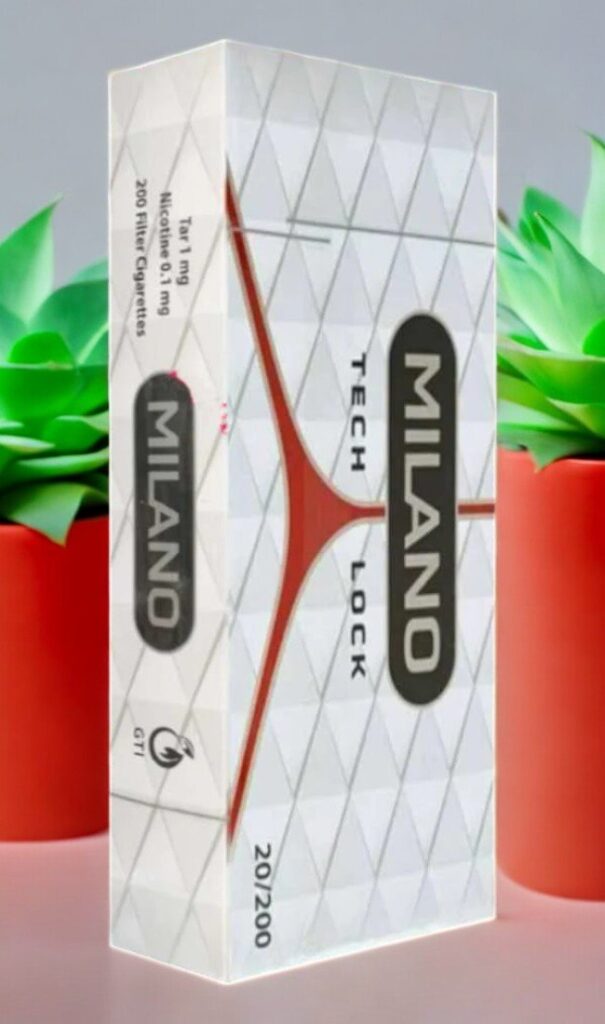 Milano White Tech Lock Slim บุหรี่พร้อมส่ง จัด รูปที 1