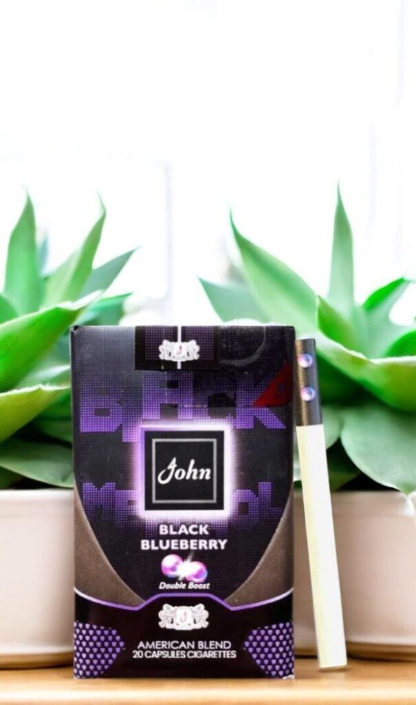 บุหรี่ John Black Blueberry Double Boost รูปที 1