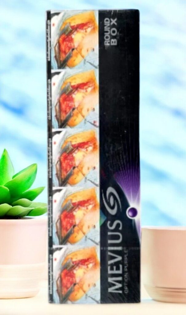 บุหรี่ Mevius Option Blueberry & Menthol พร้อมส่ง ปลายทางถึงหน้าบ้านคุณ