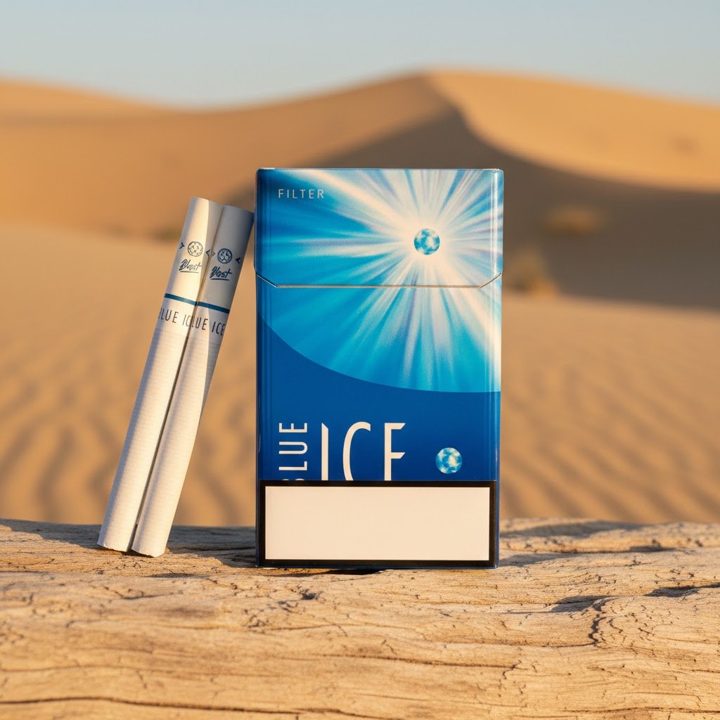 Blue Ice Blast (บลู ไอซ บลาสท) บุหรี่นอกญี่ปุ่น รสเย็นจัด เม็ดบีบพรีเมียม รูปที 1
