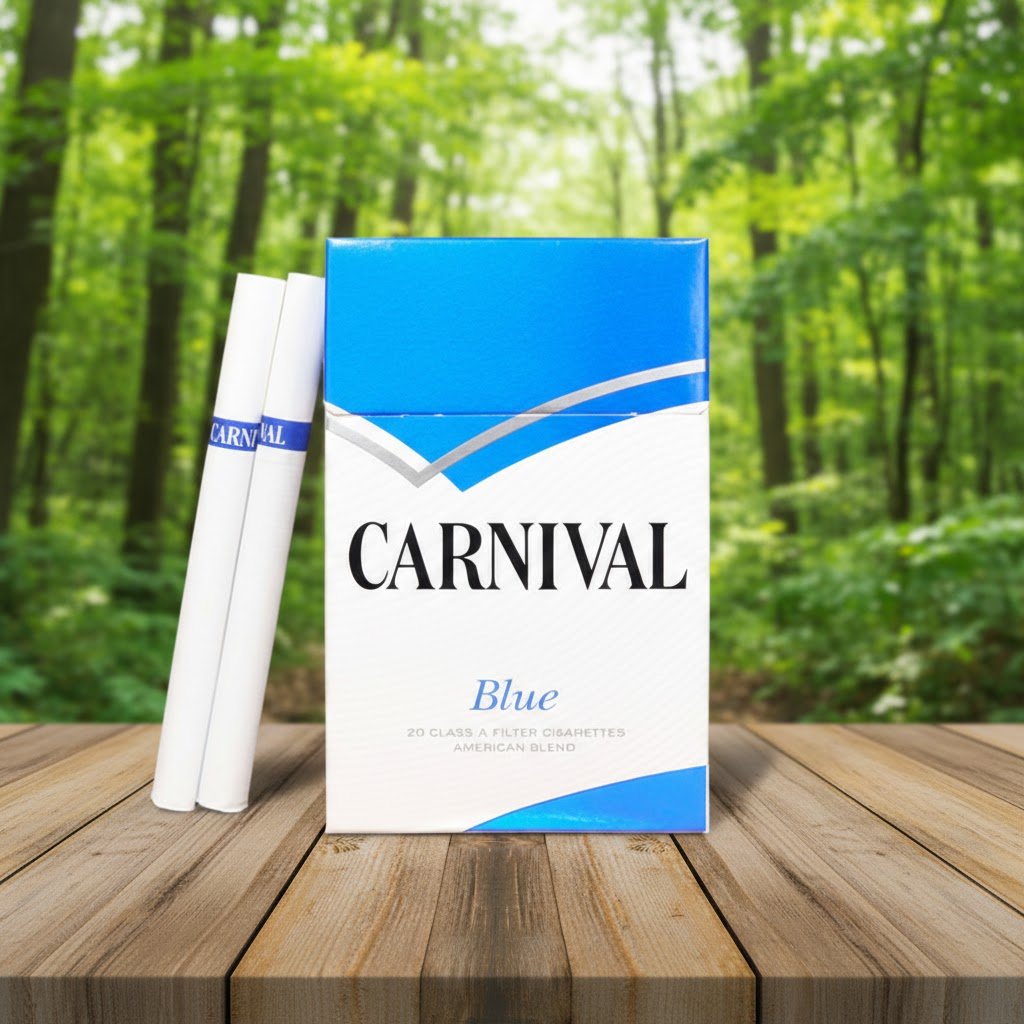 Carnival Blue (คารนิวัล บลู) บุหรี่นอกนำเข้าจากเกาหลี รสไลท นุ่มคุณภาพสูง รูปที 1