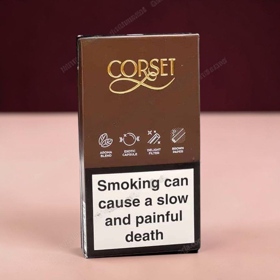 บุหรี่ Corset Red Velvet Slims มวนและตลับสไลด์