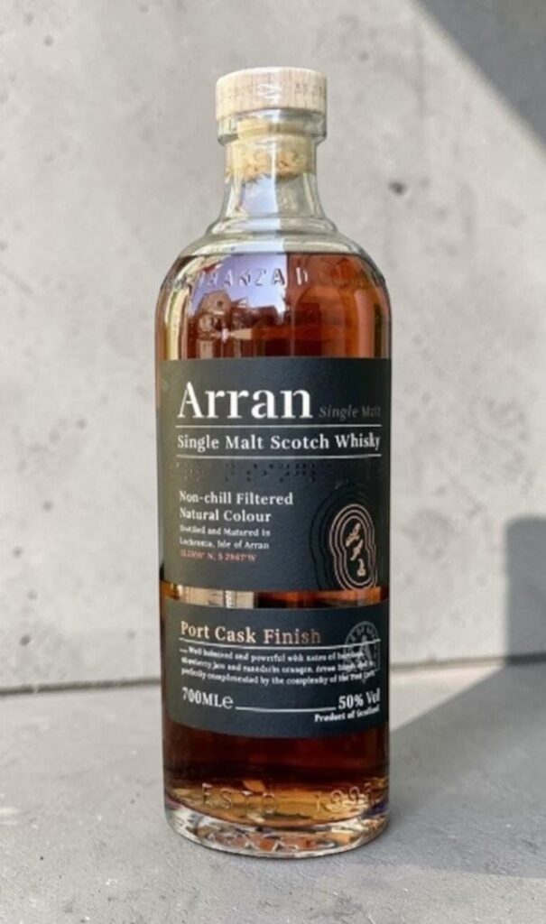 Arran Malt Port Wine Finish 700 ml วิสกี้ วิสกี้ รูปปกสินค้า โทนพอร์ตไวน์และผลไม้เข้ม