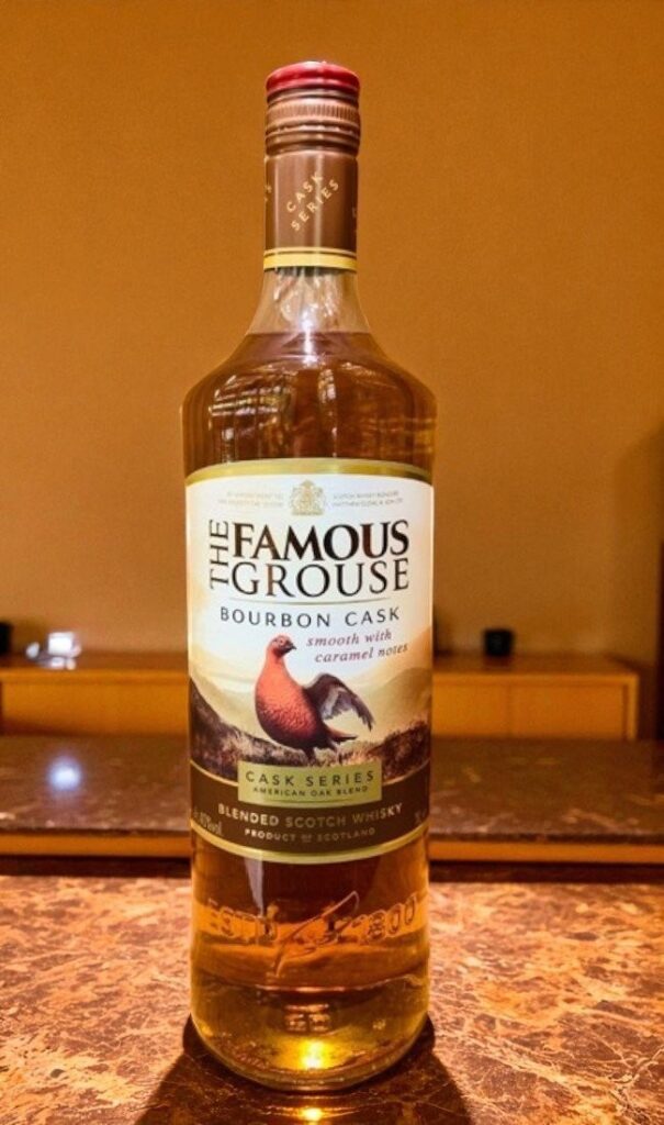 Famous Grouse Bourbon Cask 700 ml วิสกี้ วิสกี้ รูปปกสินค้า วานิลลา คาราเมล โอ๊ค และเครื่องเทศหวาน