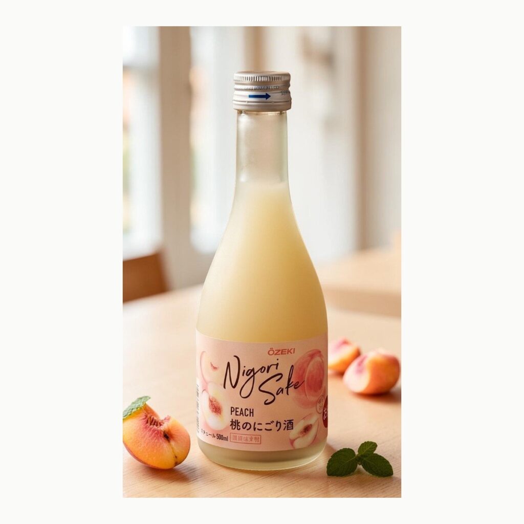 Ozeki Peach Nigori Sake 300 ml สาเก รูปที 1