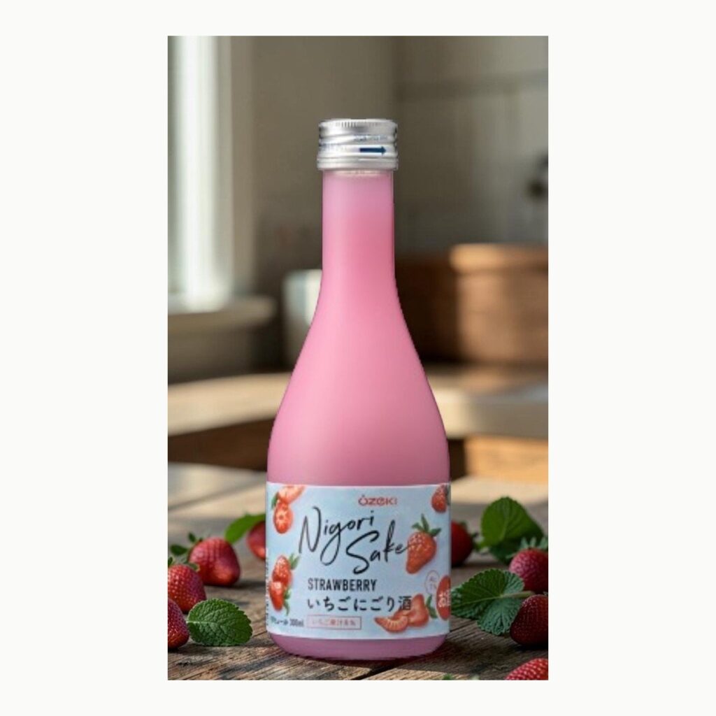 Ozeki Strawberry Nigori Sake 300 ml สาเก รูปที 1