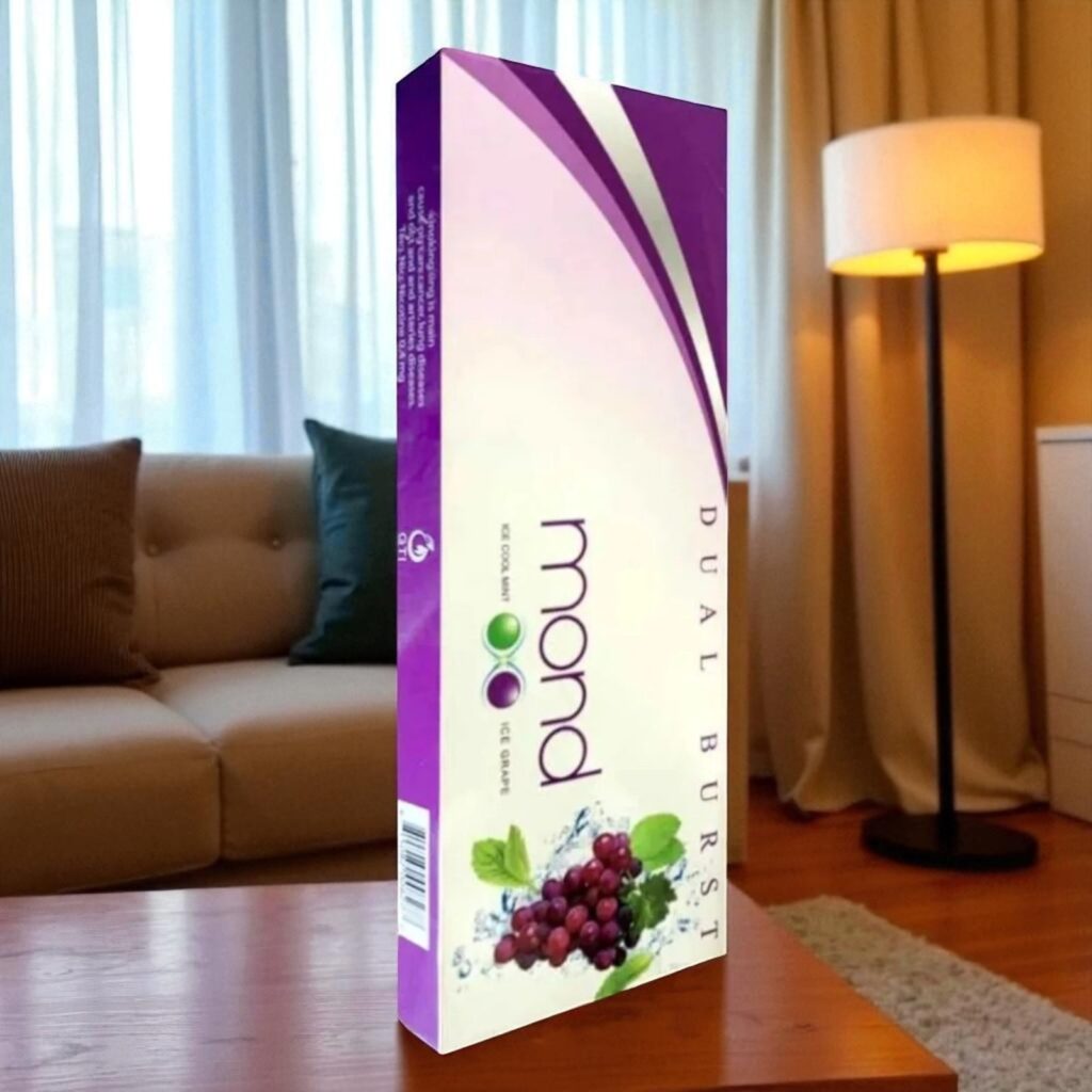 Dual Burst ซองแข็ง Mond Mint 1 Ice Cool บุหรี่นอก GrapeIce