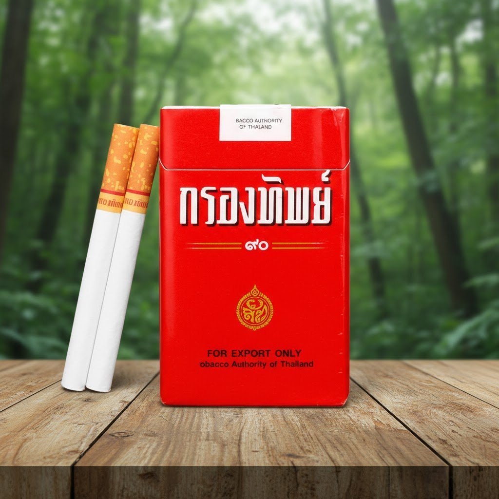 กรองทิพย 90 ซองอ่อน (Krongthip 90 Softpack) - บุหรี่ไทยเกรดส่งออกคุณภาพสูง