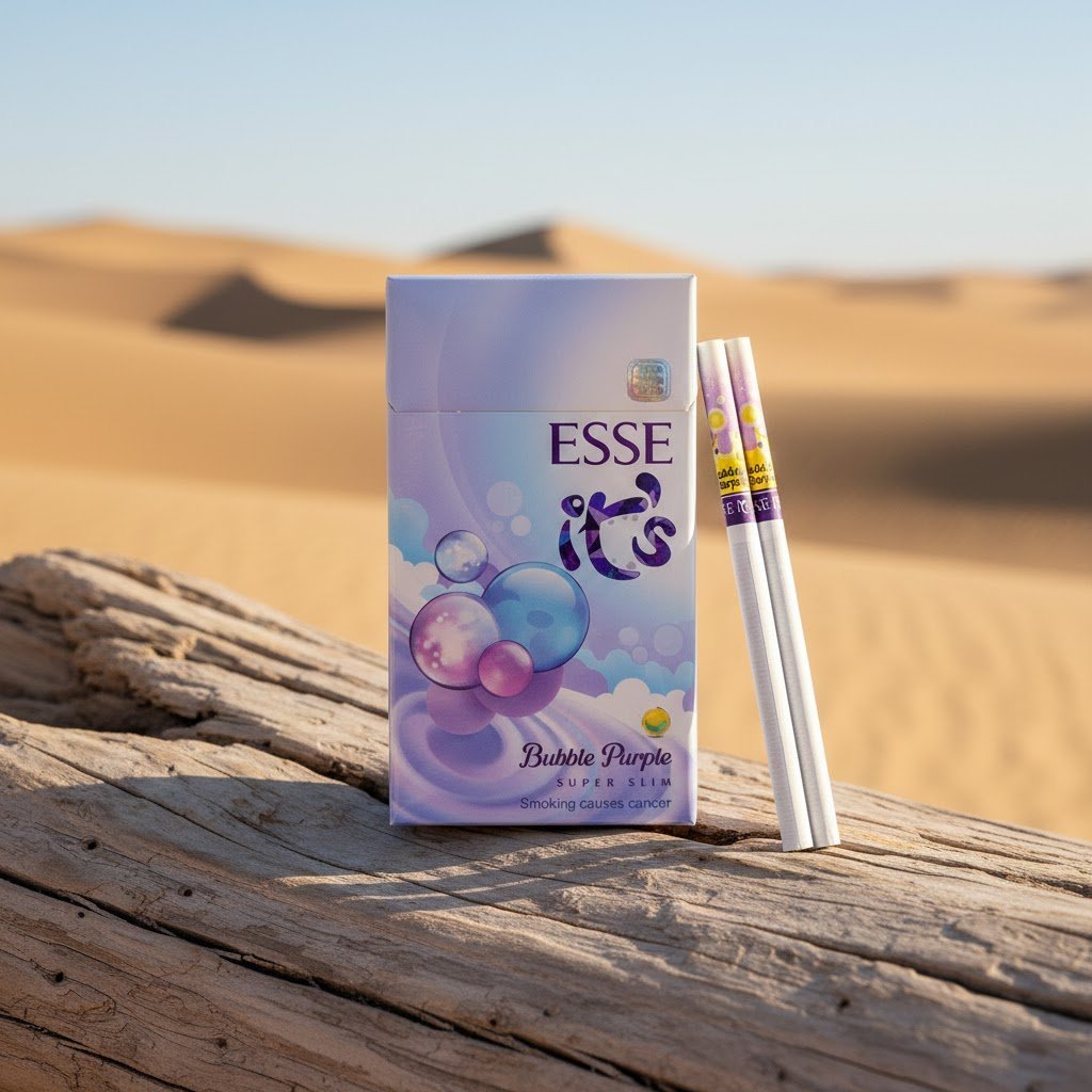 Esse Bubble Purple (เอสเซ่ บับเบิ้ล เพอเพิ่ล) บุหรี่นอกเกาหลี รสเย็น หอมหวานกลิ่นลูกกวาด