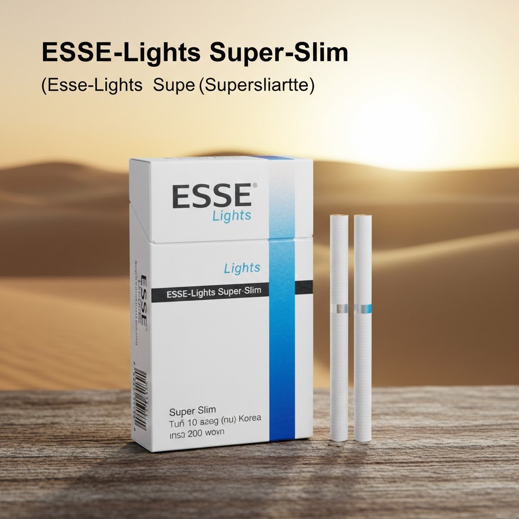 บุหรี่ ESSE Lights Super Slim (เอสเซ่ ไลท) บุหรี่มวนเรียวพรีเมียมจากเกาหลี