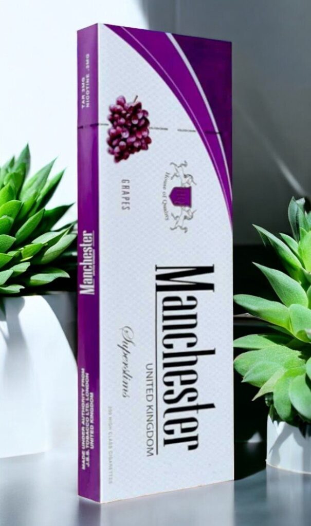 บุหรี่ Manchester Grape Slims