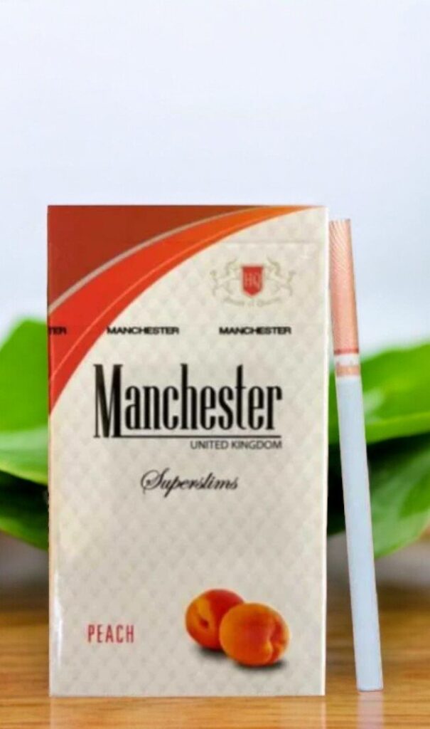 บุหรี่ Manchester Peach Slims
