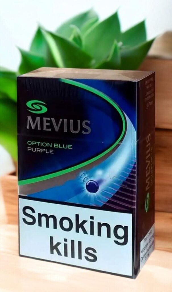 บุหรี่ Mevius Option Blue Purple