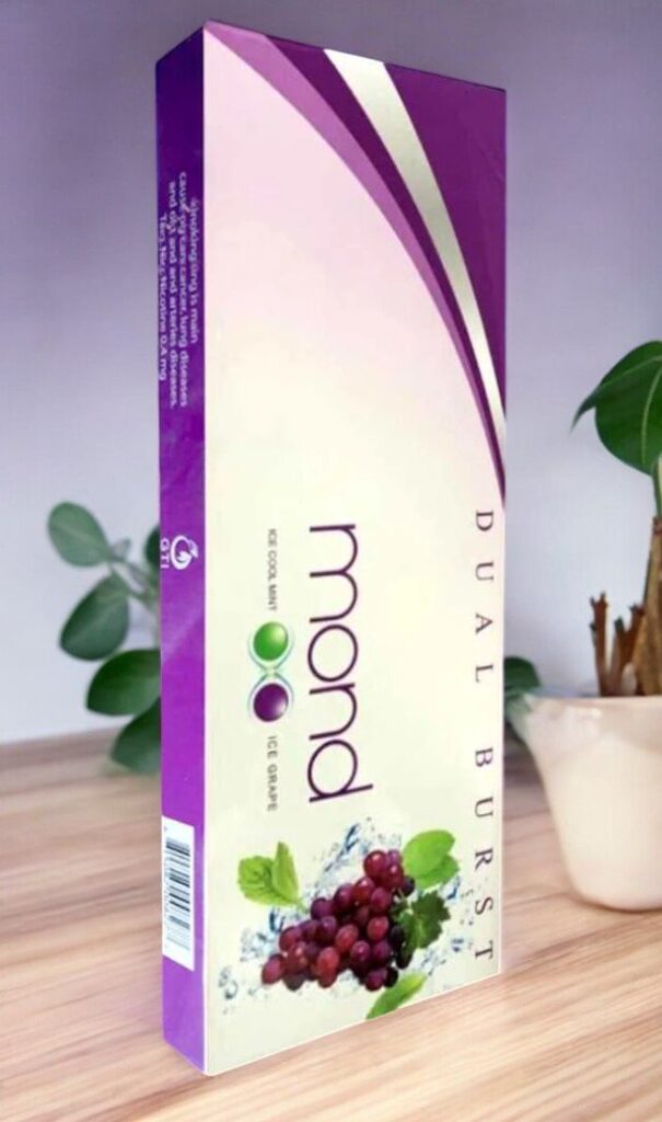 บุหรี่ Mond Dual Burst Ice Grape+Ice Cool Mint