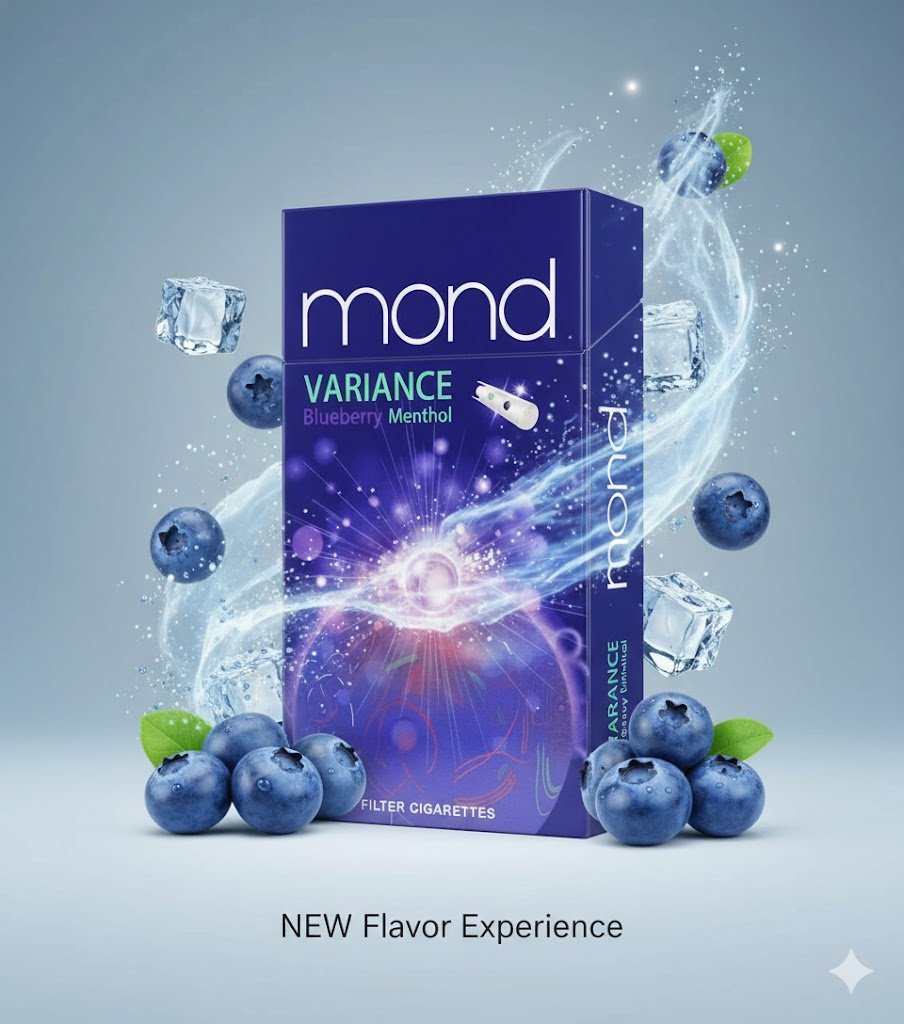 Mond Variance Blueberry Menthol – บุหรี่บลูเบอรรี่เมนทอล 2 เม็ดบีบ หอมสดชื่น