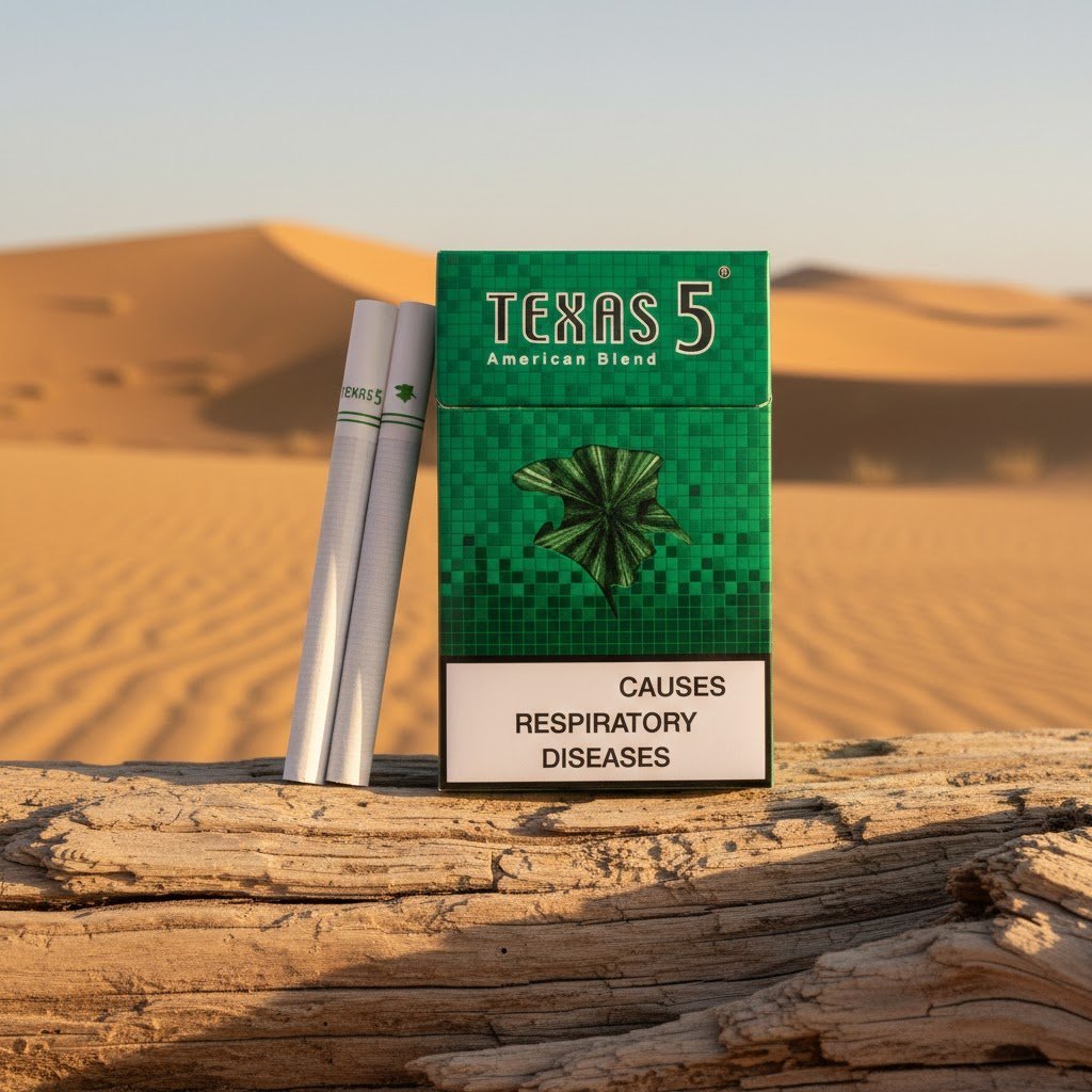 Texas 5 Green Menthol บุหรี่นอก เท็กซัส 5 เมนทอล เขียว (รสเย็นมาตรฐาน)