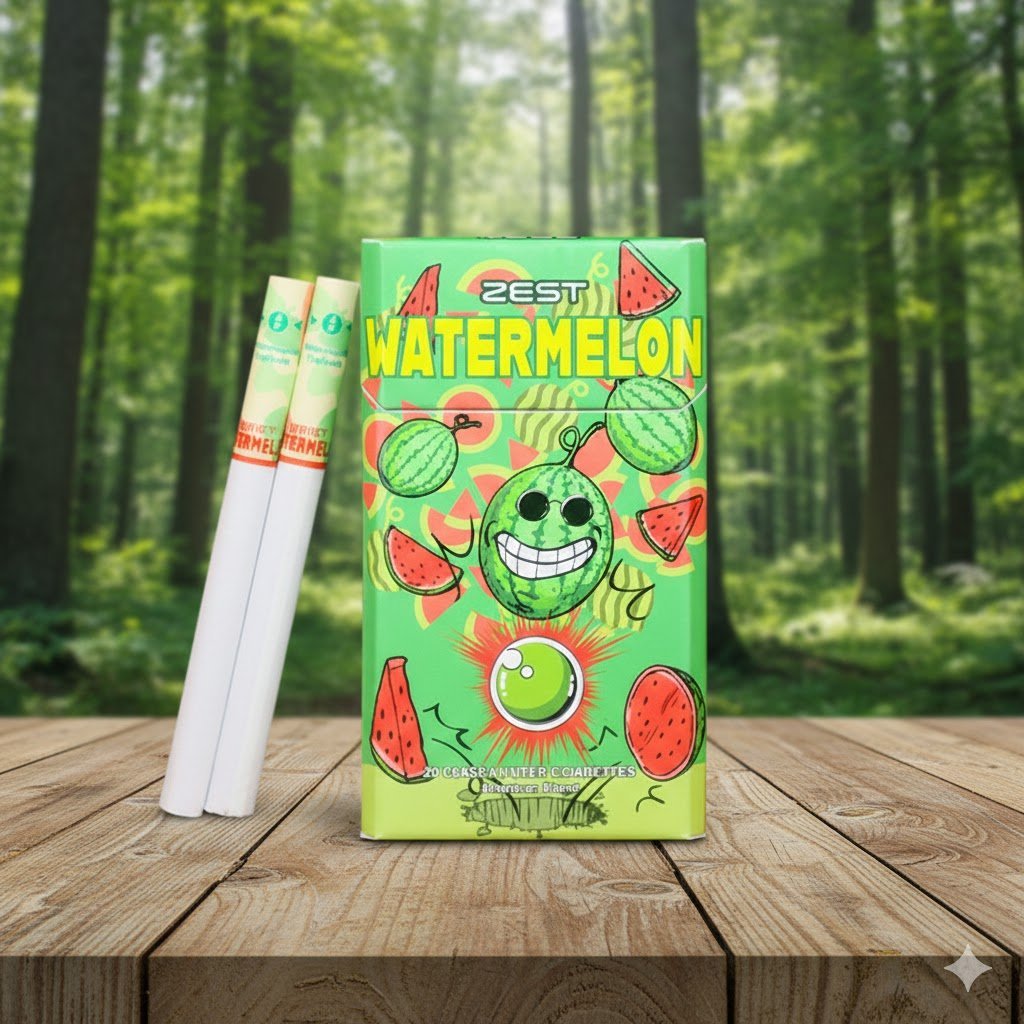 Zest Watermelon (เซสท แตงโม) บุหรี่นอกเกาหลี หอมกลิ่นแตงโม เม็ดบีบ รสหวาน เย็นสดชื่น